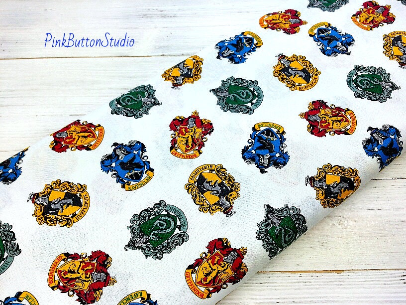 FS635_2 Harry Potter Ravenclaw Cotton Fabric Design Craft 