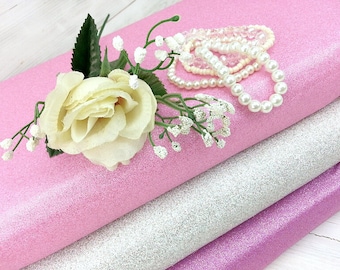 Glitter Plain Dyed Fabric, 100% Cotton with Glitter Finish, Sparkle Shimmer Material, Quilting Fabric by the Fat Quarter/Half Metre/Metre