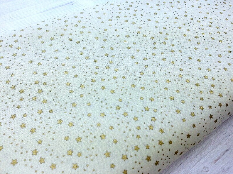 Christmas Fabric 100 cotton Metallic Gold Fabric Quilting Etsy
