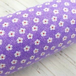 Floral Fabric Lilac, Polycotton Fabric, Small Print Fabric, Tiny Flowers Fabric, Ditsy Floral Fabric, Sewing and Craft Fabric by Half Metre