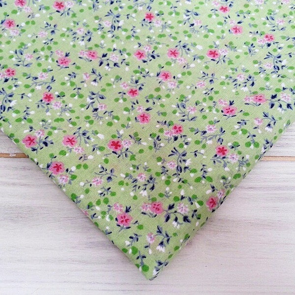Cotton fabric, Floral Fabric, Small Print Fabric, Floral Print Cotton, Patchwork Fabric, Cheap Cotton Fabric, Quilting Fabric, UK Fabric