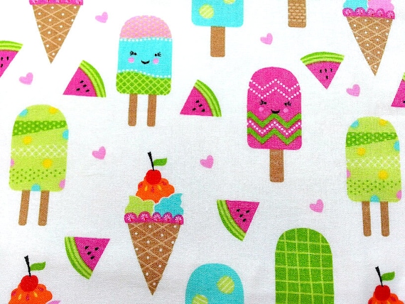 Ice deals cream fabric