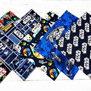 Star Wars Fat Quarter Bundle, Star Wars Fabric, 100% cotton Star Wars Print, Quilting Fabric Bundle, Star Wars Cotton Fat Quarters, Set of 5