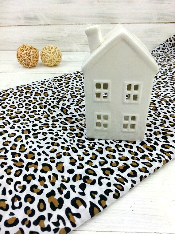 Leopard Polycotton Fabric Animal Skin Fabric Leopard Print - Etsy UK Leopard Polycotton Fabric Animal Skin Fabric Leopard Print - Etsy UK