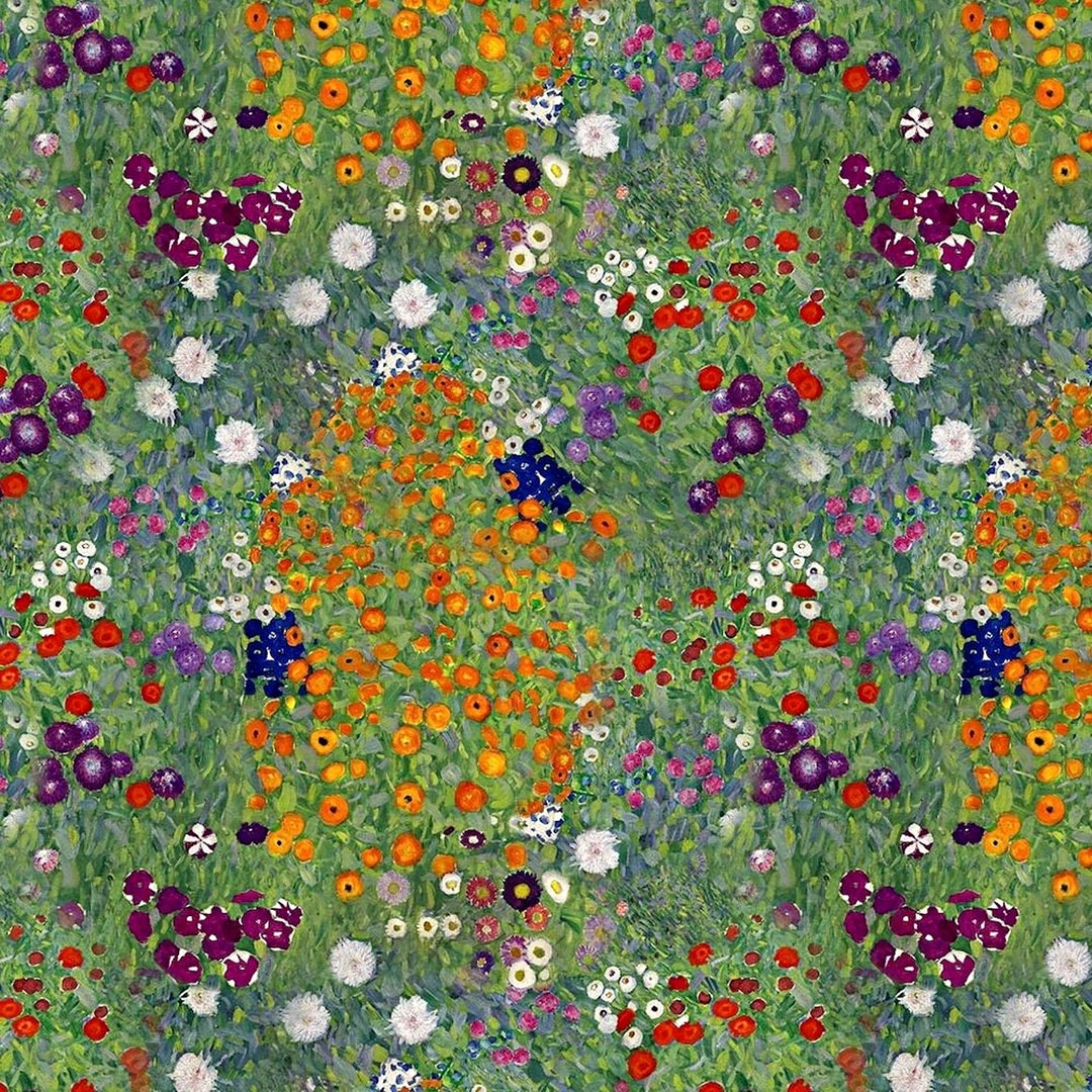 Flower Garden Fabric, 100 Cotton, Quilting Fabric, Sewing and Craft