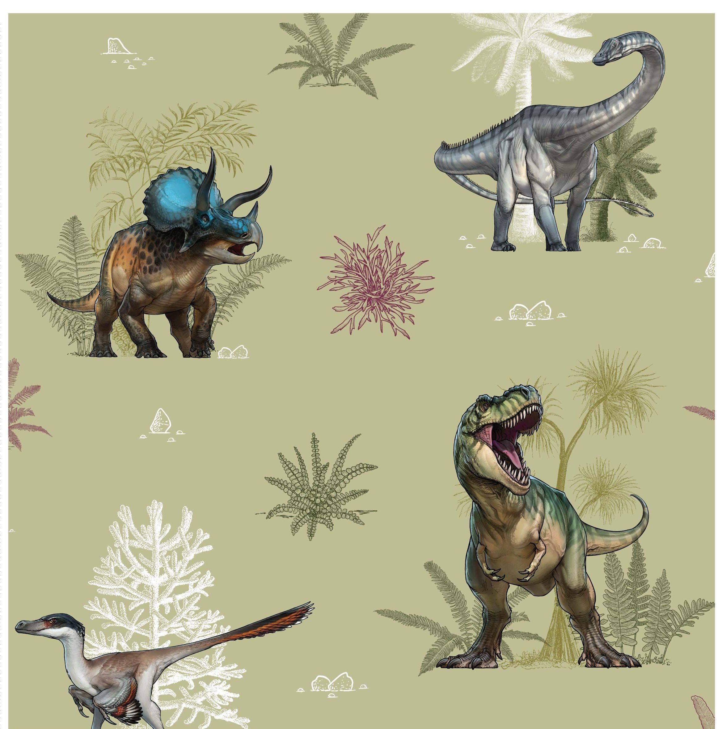 Dinosaur Fabric, 100 % cotton, Sewing Fabric, Dinosaur Material, Dinosaur Print Cotton, Quilting Fabric by Fat Quarter/Half Metre/Metre