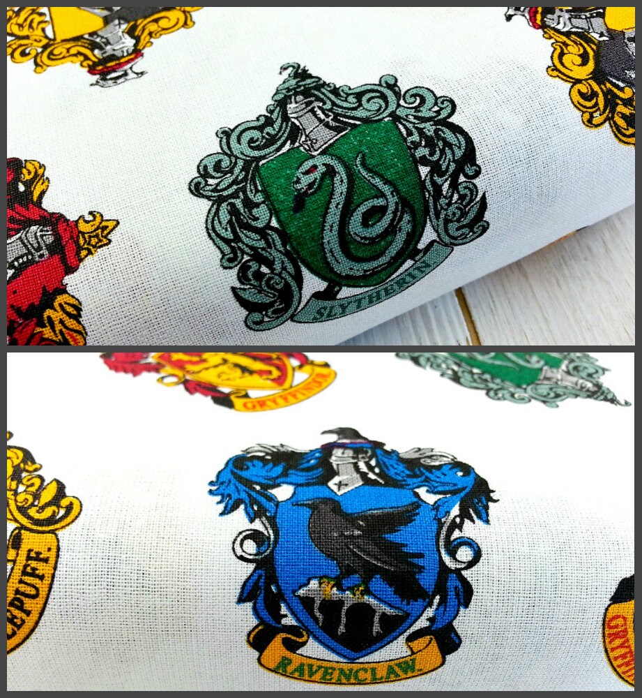 FS635_2 Harry Potter Ravenclaw Cotton Fabric Design Craft 