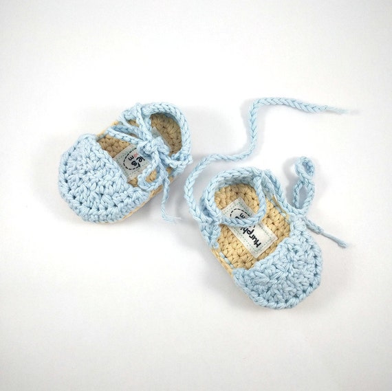 blue baby sandals