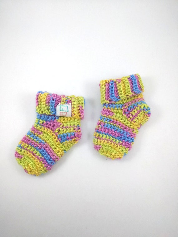 rainbow baby socks