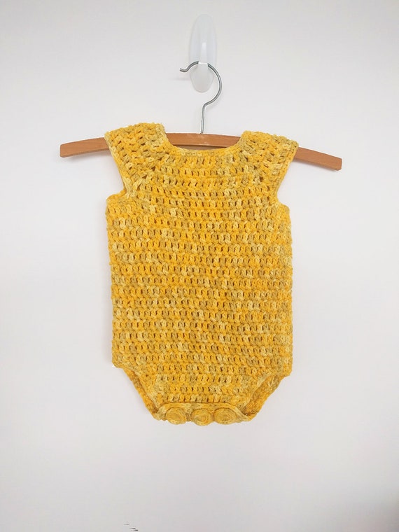 crochet baby bodysuit