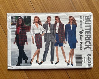 UNCUT 1992 Butterick Pattern 6405. Sizes 12, 14, 16