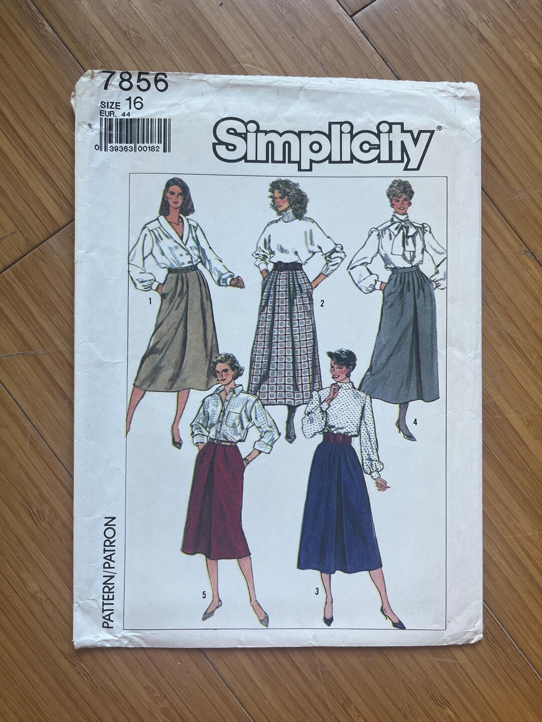 UNCUT 1986 Simplicity Pattern 7856. Size 16, Waist 30. - Etsy