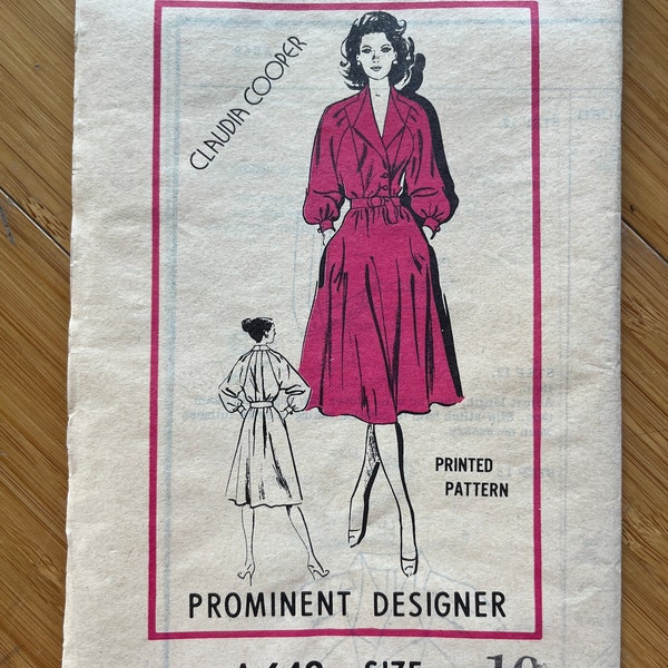 UNCUT 1960 Mail Order Pattern A649. Size 10, Bust 32.5, Waist 25, Hips 34.5