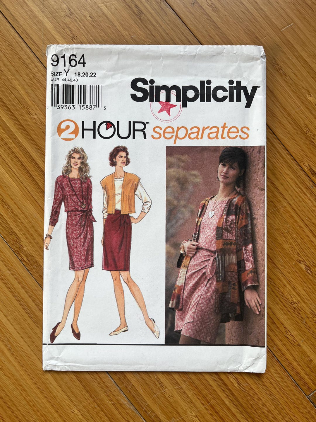Simplicity Pattern 9124 UNCUT 1994 Simplicity Pattern 9164. Size 18, 20, 22 - Etsy
