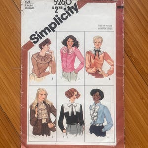 1981 Simplicity Pattern 5260. One Size