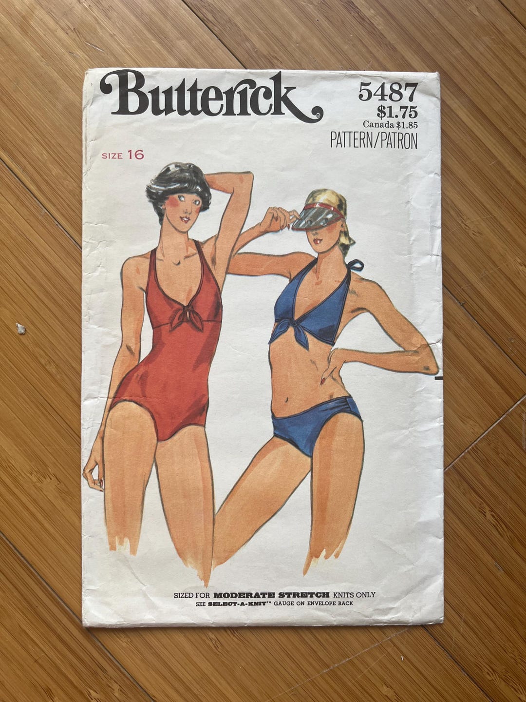1978 Butterick Pattern 5487. Size 16, Bust 38 - Etsy