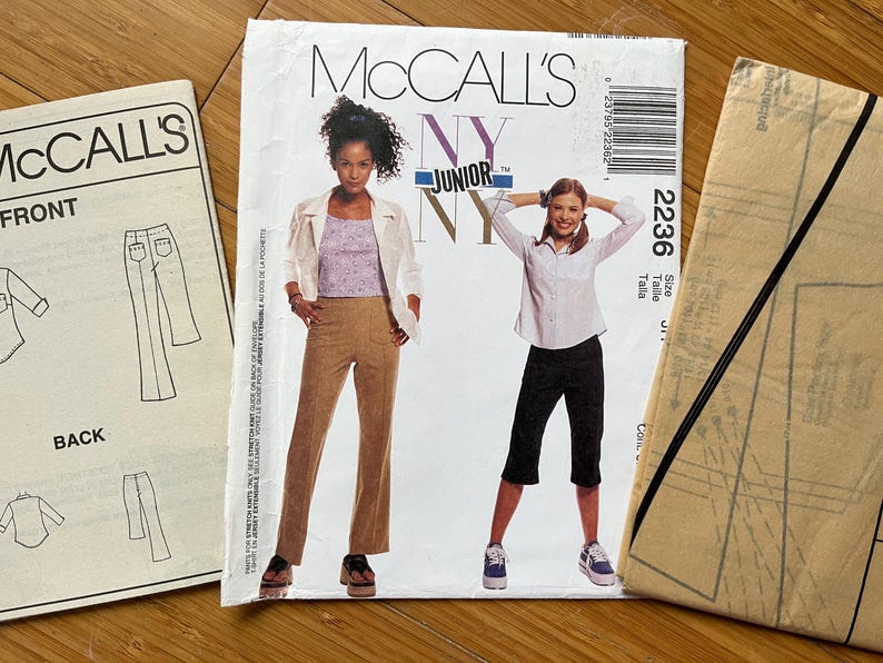 Number 2236 UNCUT 1999 Mccalls Pattern 2236. Sizes 9/10, 11/12, 13/14 - Etsy
