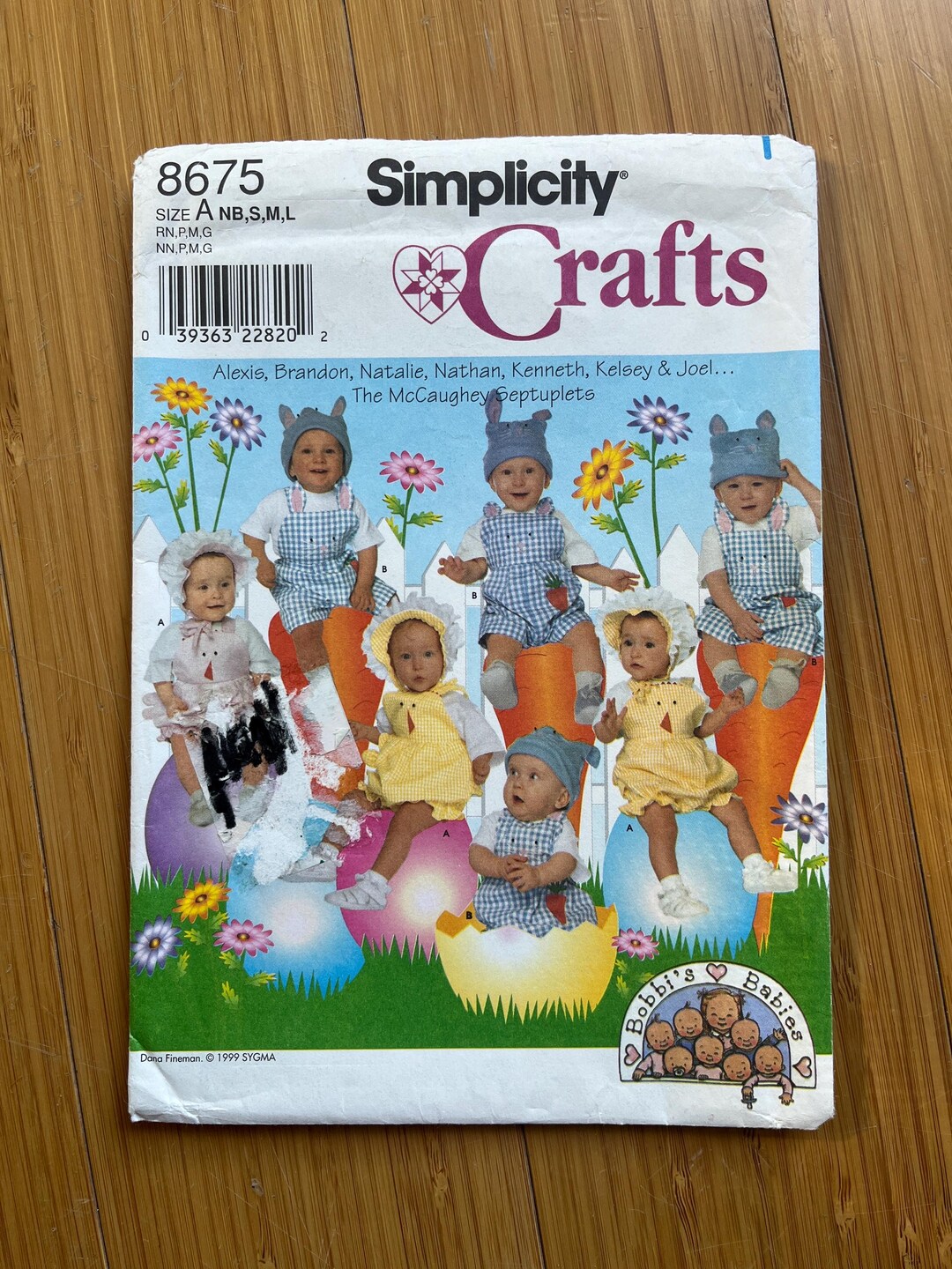 UNCUT 1999 Simplicity Pattern 8675. Size NB, S, M, L - Etsy