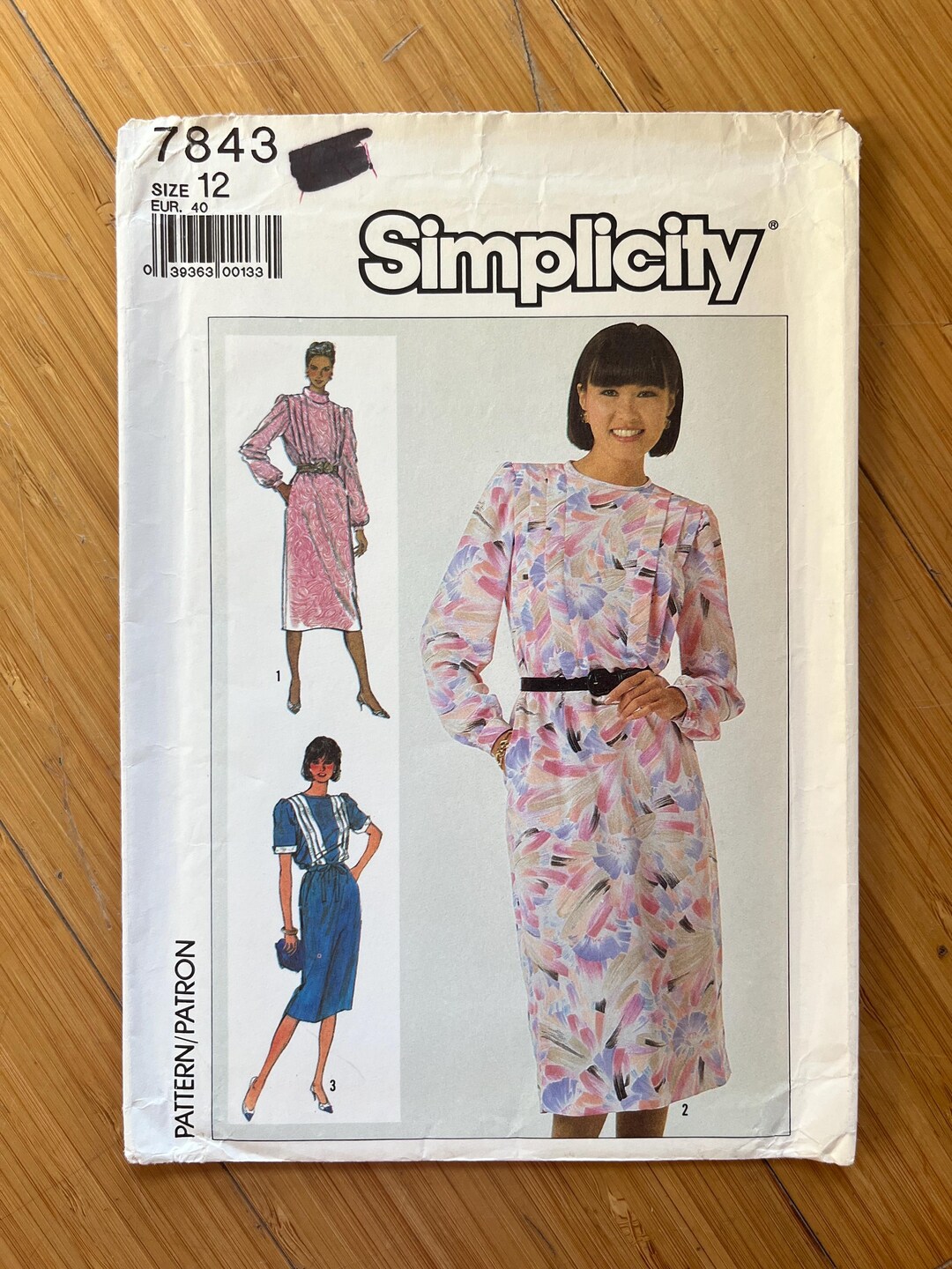 UNCUT 1986 Simplicity Pattern 7843. Size 12, Bust 34 - Etsy