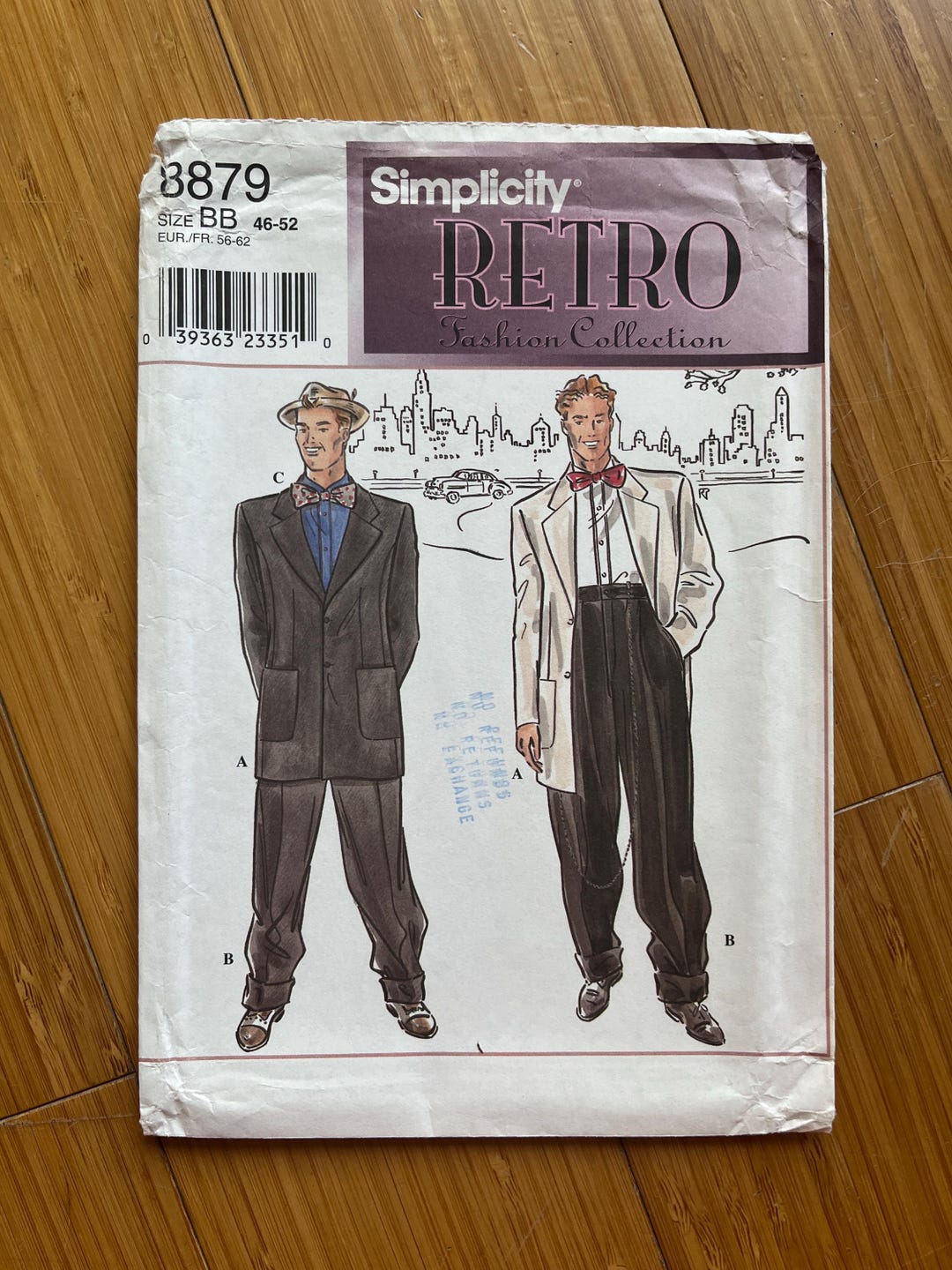 UNCUT 1999 Simplicity Pattern 8879. Sizes 46, 48, 50, 52 - Etsy
