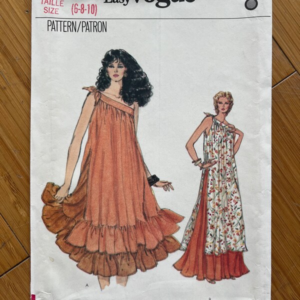 UNCUT 1982 Vogue Pattern 8293, Size 6, 8, 10