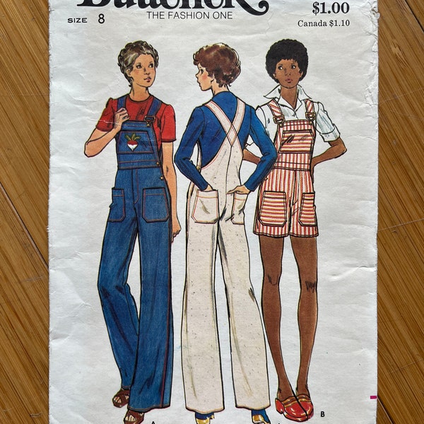 1974 Butterick Pattern 3570. Size 8, Waist 24, Hips 33.5