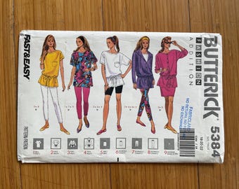 UNCUT 1991 Butterick Pattern 5384. Size 18, 20, 22