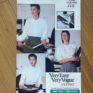 UNCUT 1988 Vogue Pattern 7332. Size 6, 8, 10