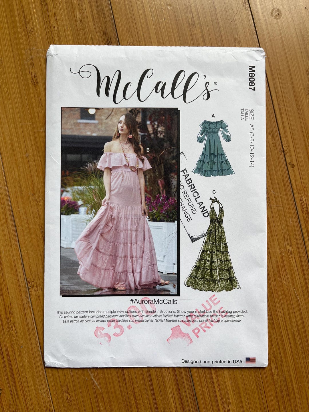 UNCUT 2020 Mccalls Pattern 8087. Sizes 6, 8, 10, 12, 14 - Etsy