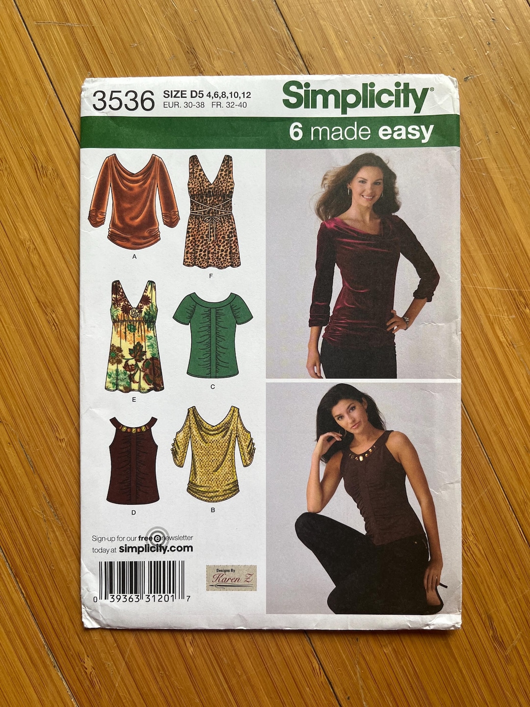 UNCUT 2007 Simplicity Pattern 3536. Sizes 4, 6, 8, 10, 12 - Etsy