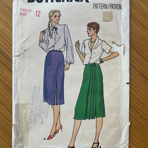 1980 Butterick Pattern 6795: Size 12, Waist 26.5, Hips 36
