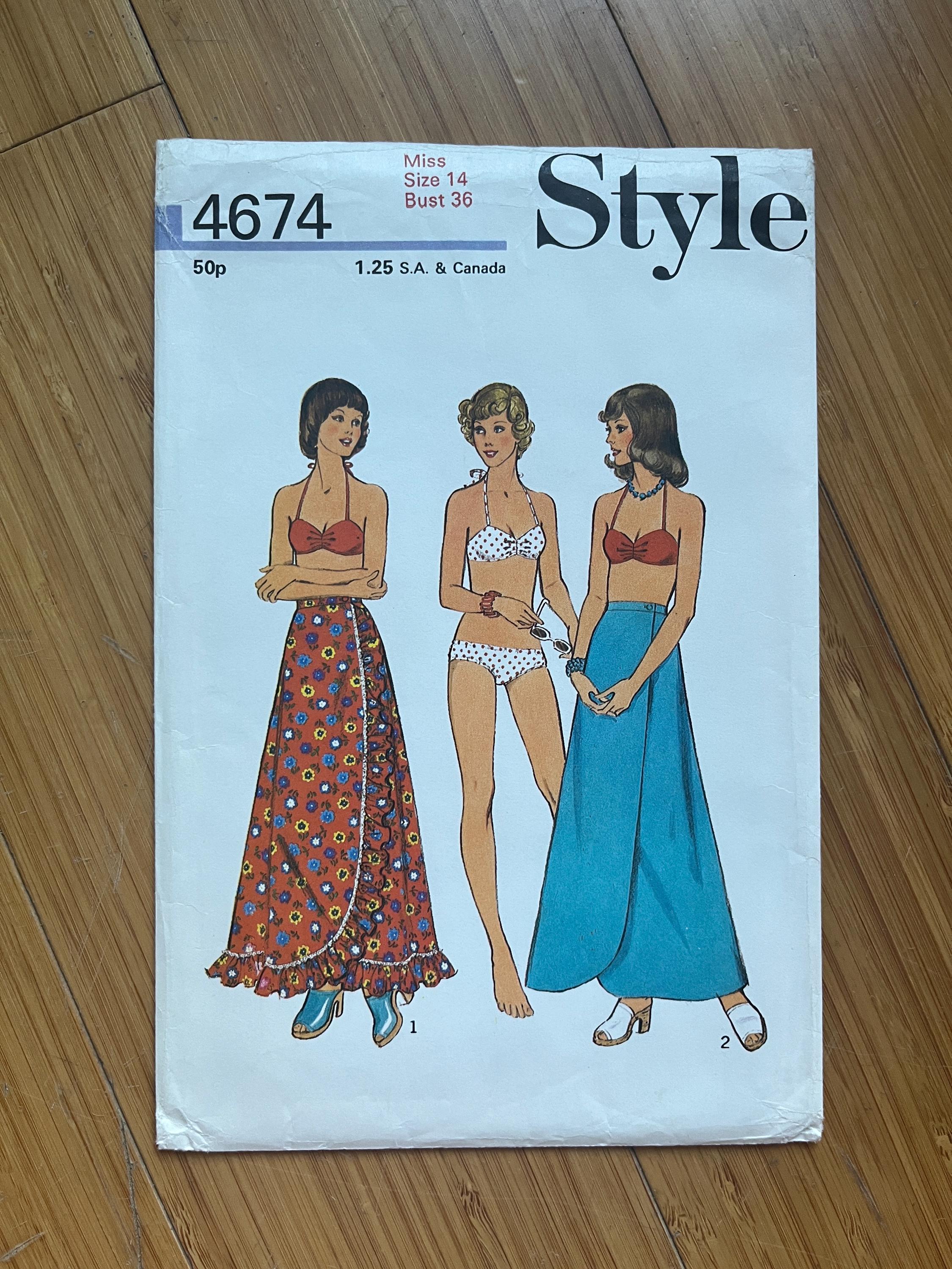 小物 ECONOMICSEXPERIMENT UNCUT 1974 Style Pattern 4674. Size 14, Bust 36 - Etsy