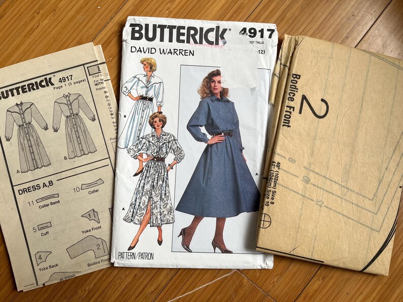 UNCUT 1984 Mccalls Pattern 4917. Sizes 8, 10, 12 - Etsy