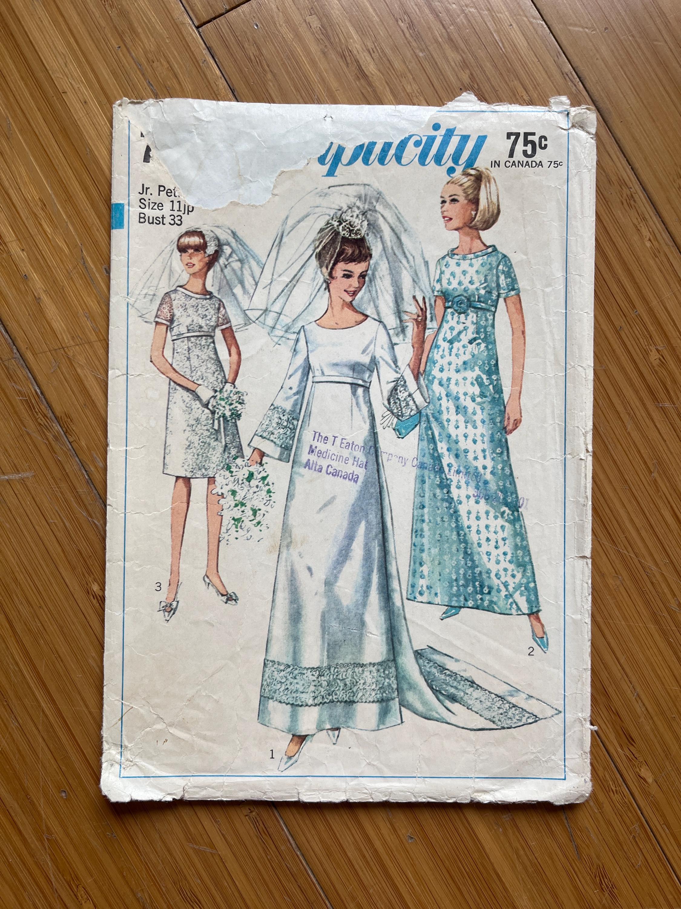 1967 Simplicity Pattern 7084. Size 11JP, Bust 33 - Etsy