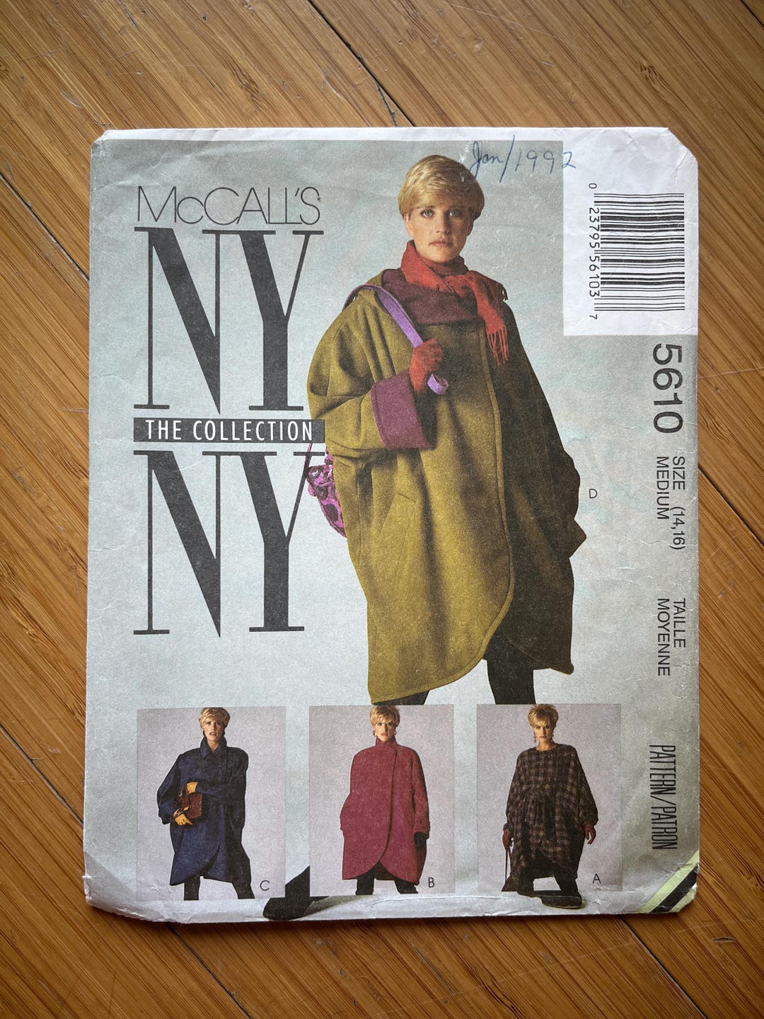 UNCUT 1991 Mccalls Pattern 5610. Size Medium (14, 16) - Etsy