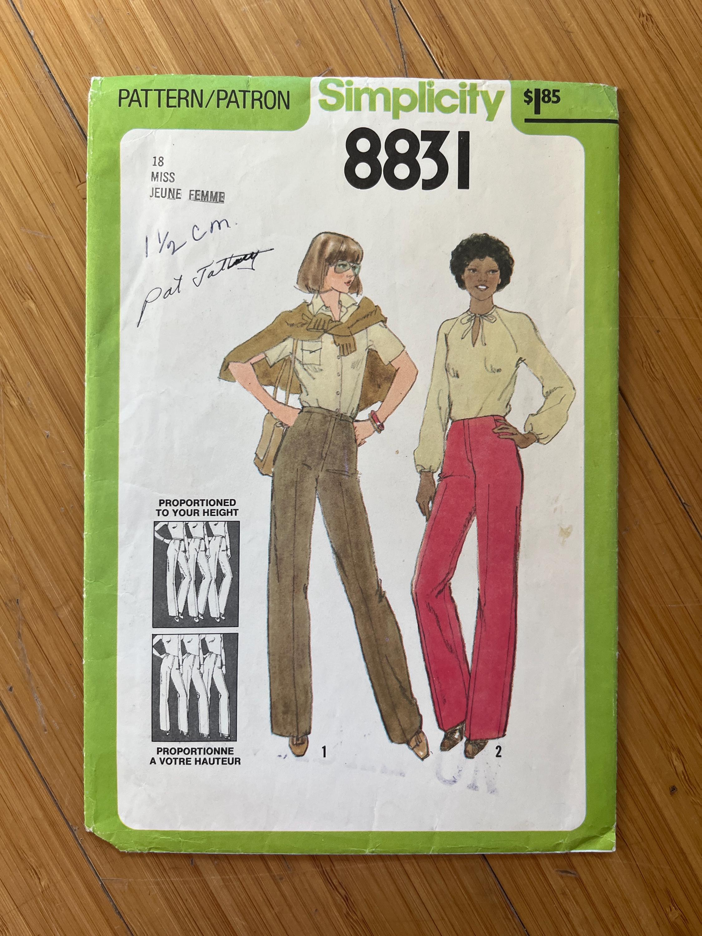 1979 Simplicity Pattern 8831. Size 18 - Etsy