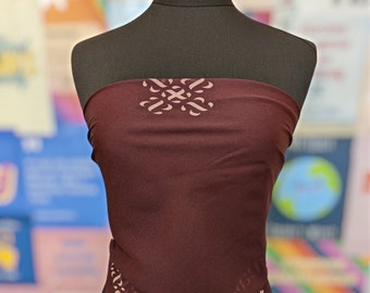 Lovely Vintage Merlot Colour Poly Scarf Made for Avon in Italy  30"x 30"