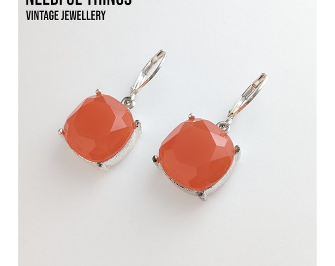 Elegant Radiance Jewellery Joan Rivers Vintage Red Crystal Earrings