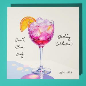 Asterix Cocktail - Alles Gute zum Geburtstag Karte - Premium Grußkarte und Umschlag - Personalisierte lustige Karte - Freund Familie