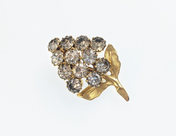Lovely Vintage Jewellery Gold-tone Flower Brooch - image 5