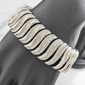 Lovely Vintage Silver Tone Link Chain Bracelet by Coro Jewellery