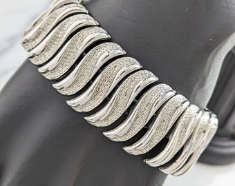 Lovely Vintage Silver Tone Link Chain Bracelet by Coro Jewellery