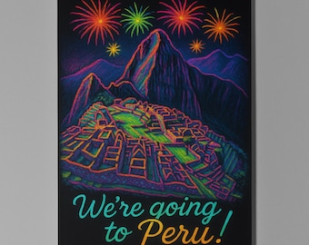 Machu Picchu - Inca citadel in the Andes Mountains of Peru - We're going to Peru Card Premium Greeting Card Envelope Personalised City