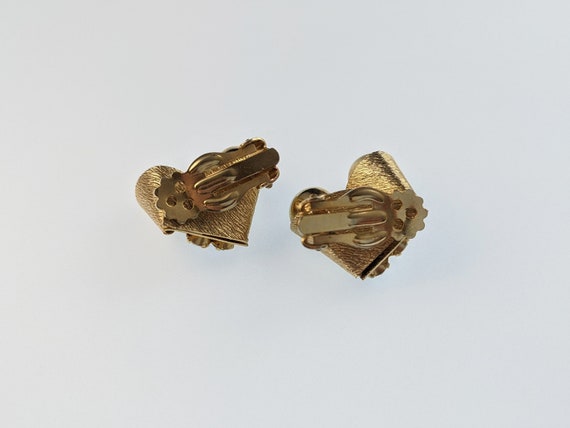 Lovely Vintage Jewellery Gold-tone Rhinestone Cli… - image 5