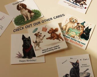 Biglietto Di Auguri Di Compleanno Con Border Collie – 145x145 Mm, Carta Spessa 350 G/m², Ecologico, Fatto In UK