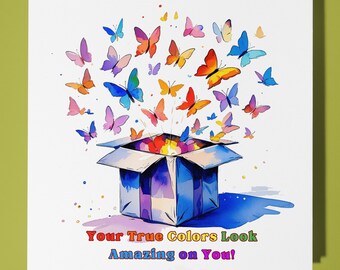 Small gift box LGBTQ+ Coming out Card - Premium Greeting Card & Envelope - Personalised Dog card - Friend Partner Sister Brother Son