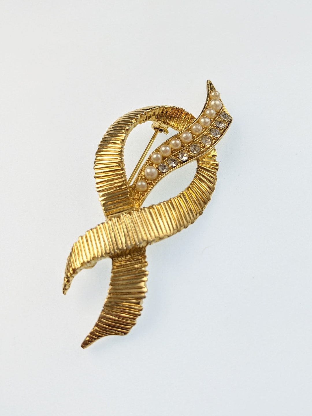 Broche Vintage Exceptionnelle Avec Pierres Synthétiques - Bijou Ancien