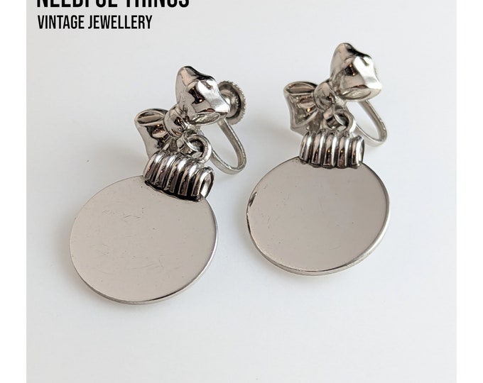 Lovely Monet Jewellery Magical Polished Screw dangles Earrings for Luck