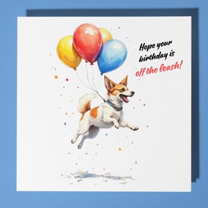 Kleiner Hund - Alles Gute zum Geburtstag Karte - Lustiges Tier - Premium Grußkarte & Umschlag - Personalisierte Hundekarte - Sohn Schwester Freund Tochter