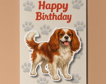 Spaniel Dog Breeds - Pop Pets 3D Collection - Happy Birthday Card - Funny Animal - Premium Quality Greeting Card Envelope Personalised card